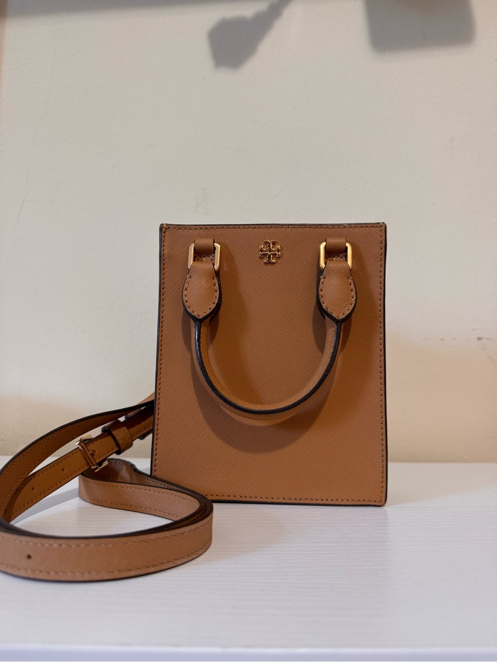 Tory Burch Emerson Mini Shopper Tote Crossbody Shoulder Bag